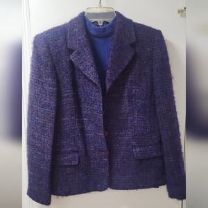 Talbots Dark Blue Fabric